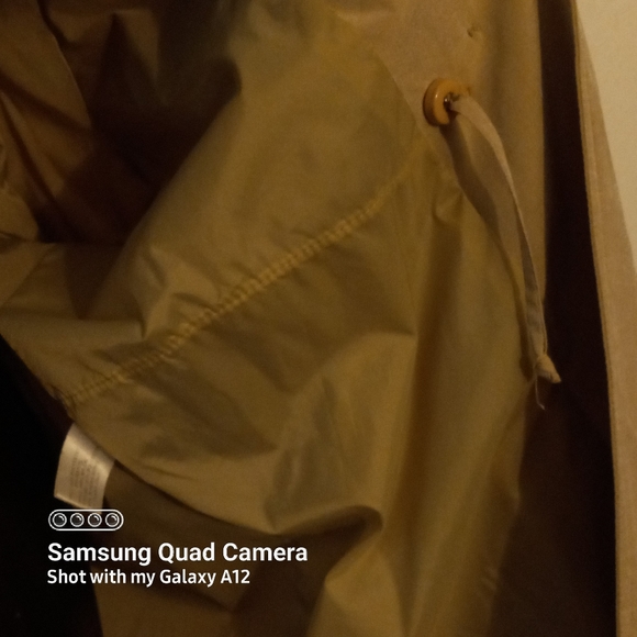 Women's Short trench coat / raglan / spring fall light jacket (vintage 1990s) - Picture 12 of 15